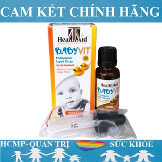 Vitamin D3 drop tăng sức đề kháng chiều cao cho bé dưới 4 tuổi BABYVIT bổ sung multivitamin cho trẻ sơ sinh nhập khẩu UK