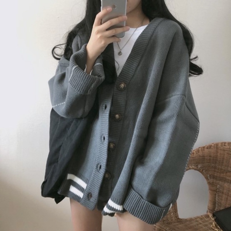 Áo cardigan len nỉ mỏng dài tay Hàn Quốc ulzzang/Áo thun sweater hoodie croptop khoác bomber jacket cotton unisex nam nữ