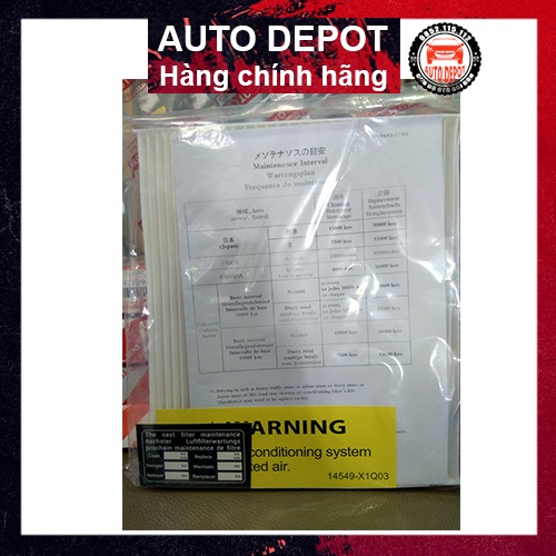 Lọc gió điều hòa chính hãng sản xuất tại Nhật cho xe toyota vios innova camry altis 87139 0N010