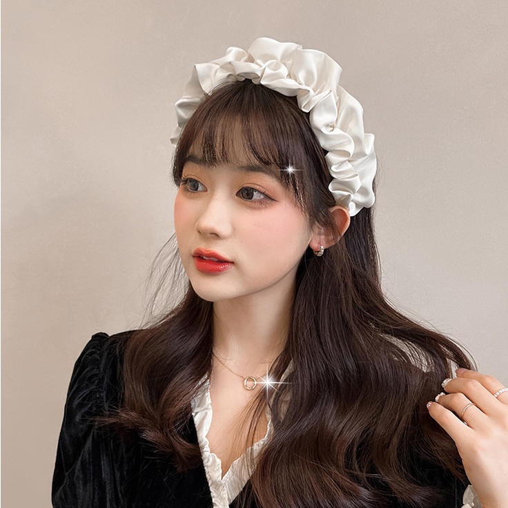 Băng Đô Cài Tóc Hình Lá Sen Xinh Xắn Cho Nữ