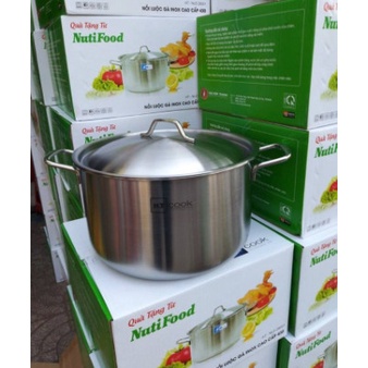 [Siêu rẻ]  Nồi luộc gà inox size 28cm dùng được cho bếp điện từ-km nutifood