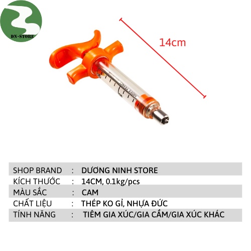 Xilanh Ardes Dương ninh 20ML đi kèm 1 kim tiêm 12 - 1 kim tiêm 14 XL42