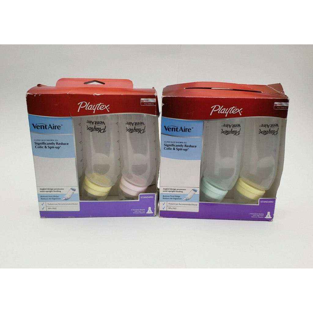 Bình sữa Playtex Ventaire cổ hẹp 200ml, 266ml