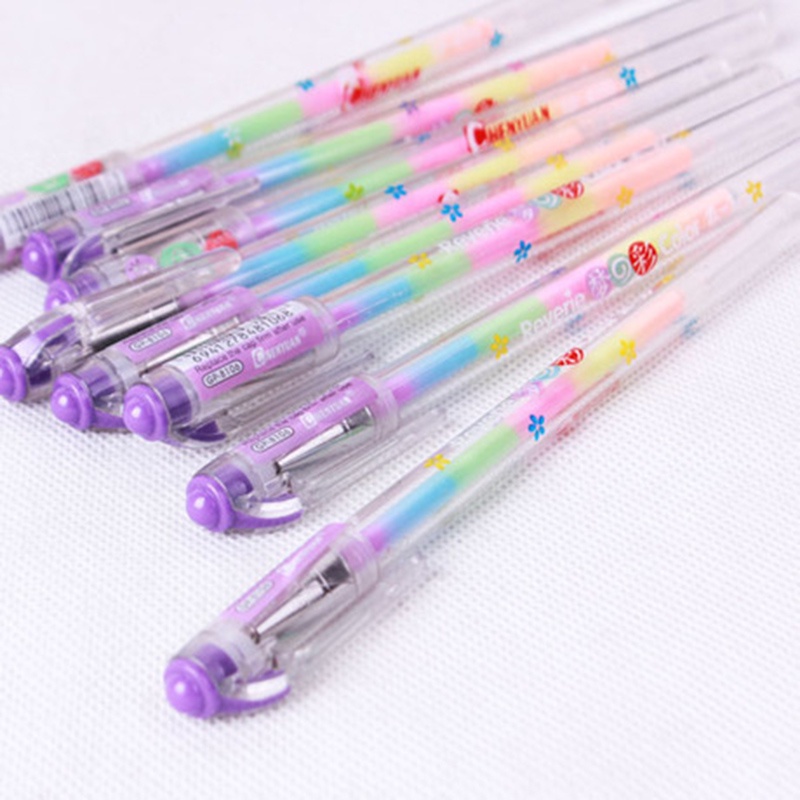 Bút mực 6 màu trong 1 nhiều màu sắc