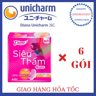 Băng vệ sinh DIANA 4TEEN 23CM-combo 6 gói