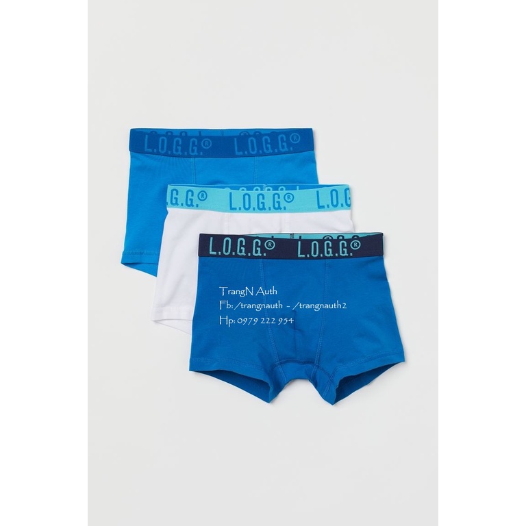 Set 3 Quần Chip Lót Đùi Boxer Thể Thao Nam Bé Trai Lớn Thun Cotton Co Giãn Thấm Hút Nhiều Màu Trangnauth F190