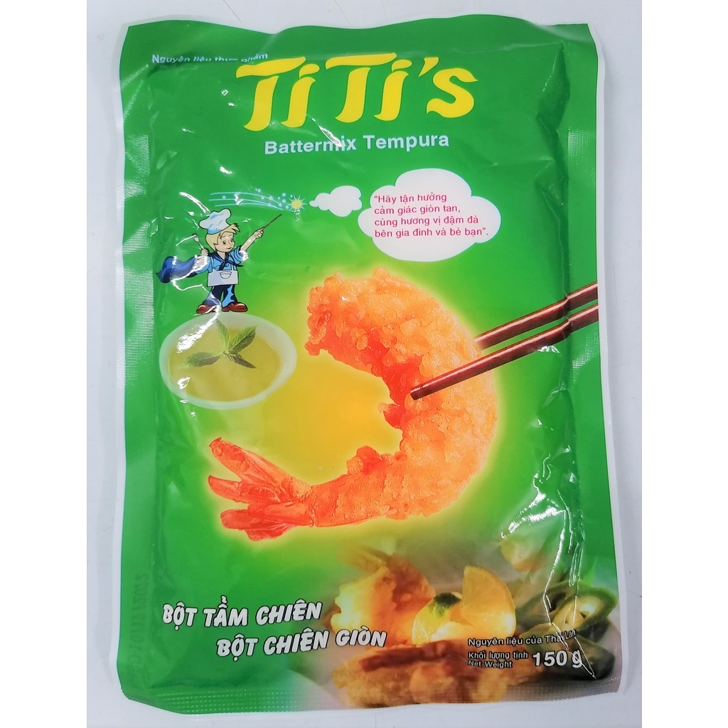 [150g] BỘT CHIÊN GIÒN [Thailand] TITI’S Battermix Tempura (nsm-hk)