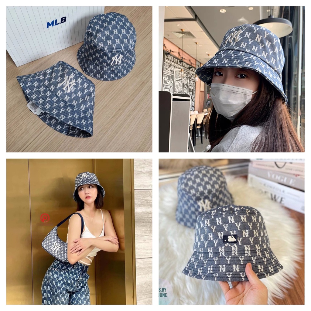 (1:1 TQXK) Mũ bucket 3 màu xanh - vàng - jean