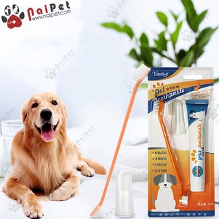 Bộ Đánh Răng Kem Đánh Răng Bàn Chải Đánh Răng Chó Mèo Pet Joothpaste