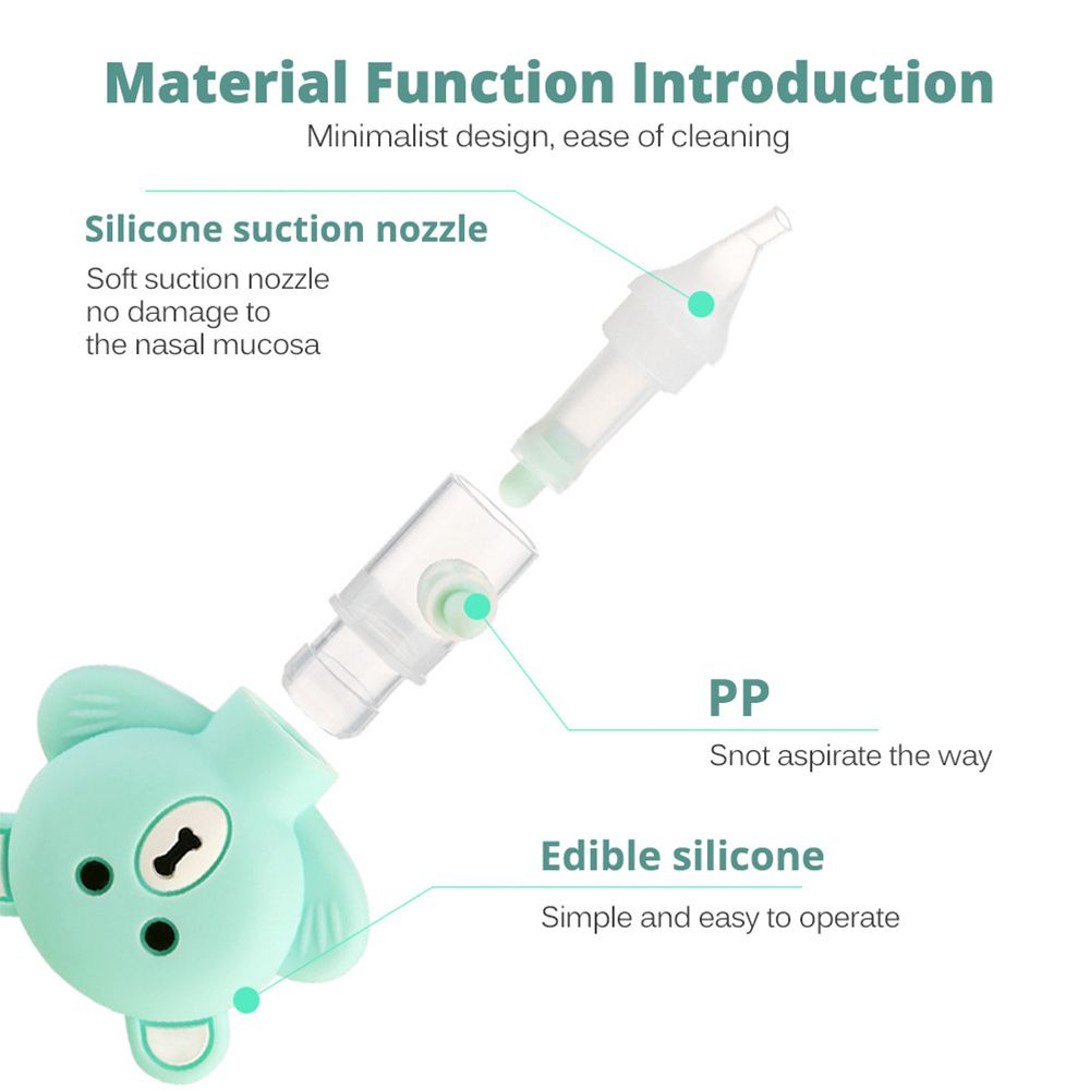 Bộ dụng cụ hút mũi bằng silicon chống chảy ngược an toàn dành cho bé