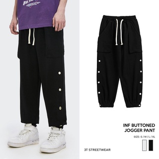 Quần Nỉ Da Cá Có Khuy Ống | INF Buttoned Jogger Pant