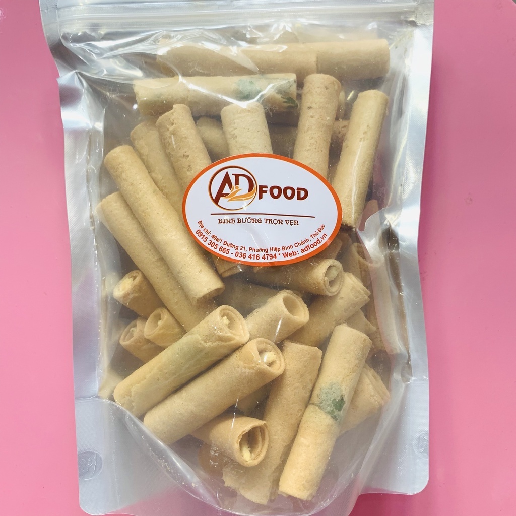 500gr bánh ống ngò nhân kem thơm ngon bỗ dưỡng