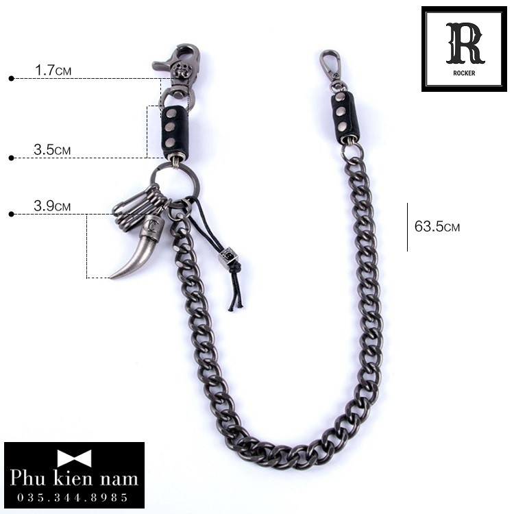 Xích quần Jeans - Sừng Rhinoceros