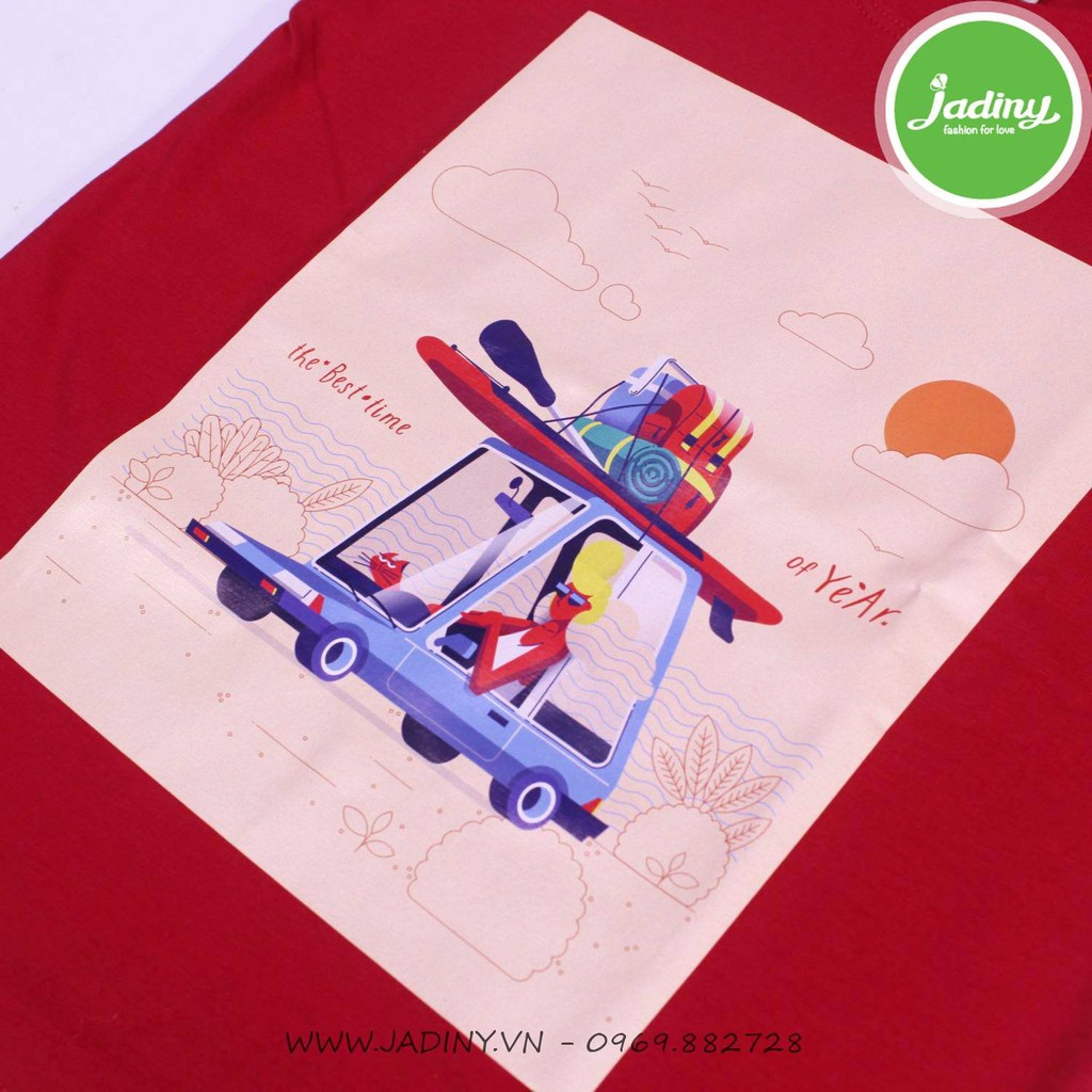 Áo thun cho bé trai,  chất liệu cotton mát mẻ - Jadiny
