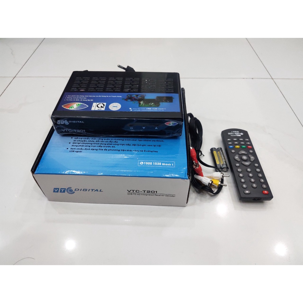 Đầu thu truyền hình VTC T201 xem truyền hình miễn phí chất lượng HD