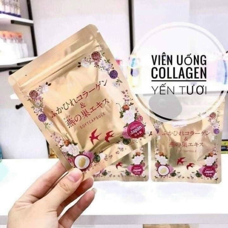Viên uống Collagen tươi chiết xuất tổ yến Nhật Bản túi 30 viên - Koharu Collagen yến tươi dưỡng da trắng mịn