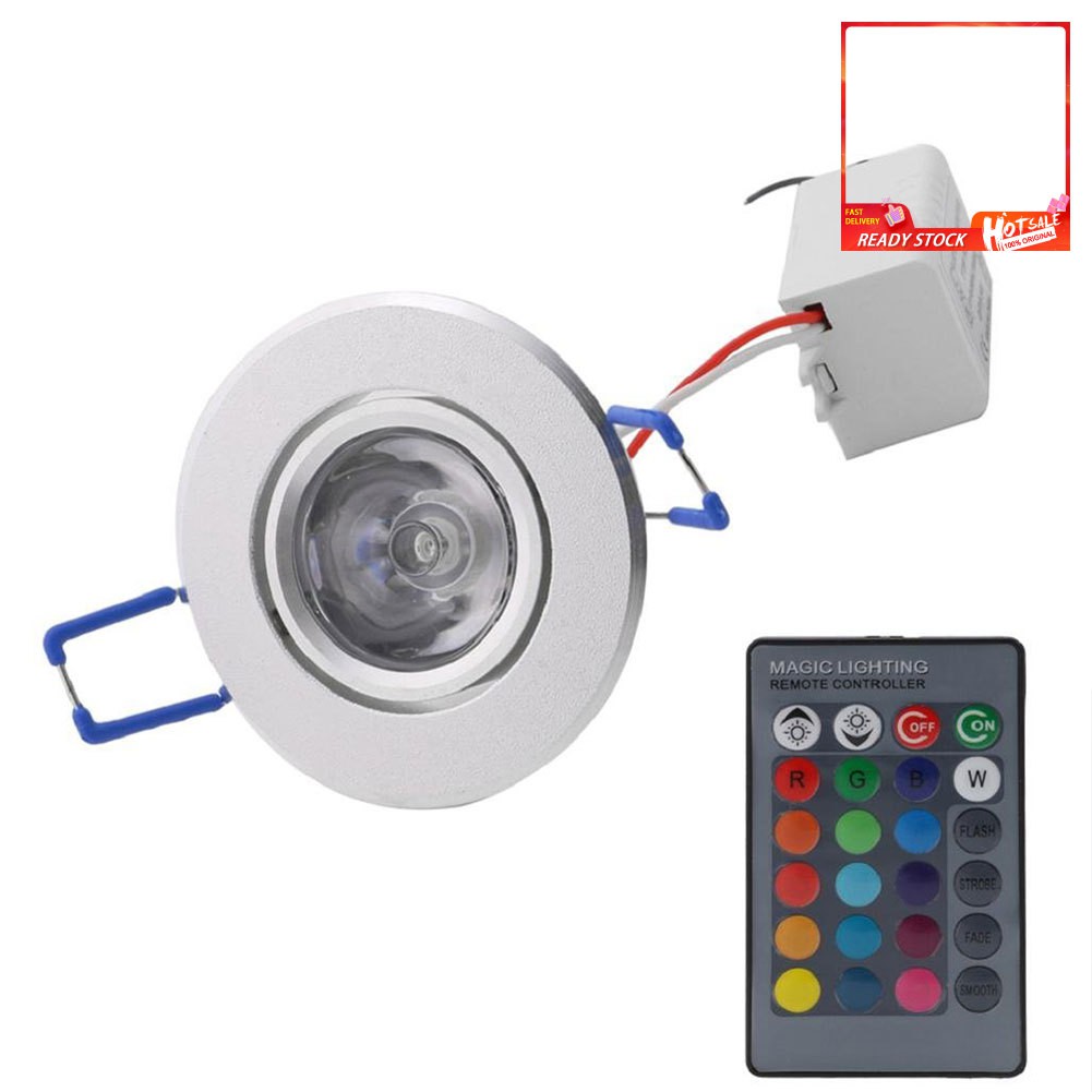 Đèn Led 3w Rgb Gắn Trần Nhà Trang Trí Phòng Khách / Phòng Ngủ