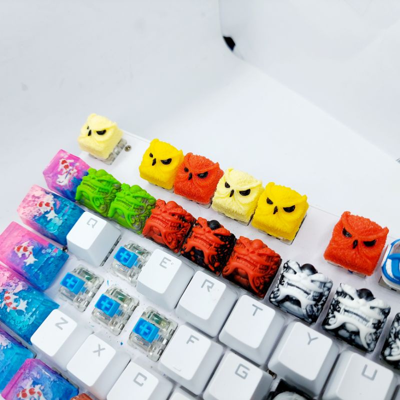 Keycap keypora clone sắc màu trang trí bàn phím cơ gaming