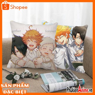 Shop Anime HCM - Áo gối, bao gối ôm, gối sofa, gối tựa lưng  40x40 in hình Anime The Promised Neverland