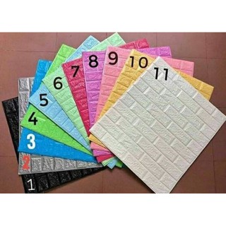 Xốp dán tường giả gạch 3d keo dán sẵn