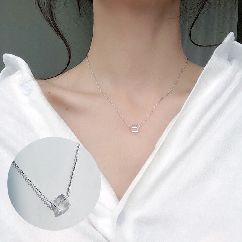 Vòng cổ đính đá pha lê trong suốt thời trang sang trọng cho nữ | BigBuy360 - bigbuy360.vn