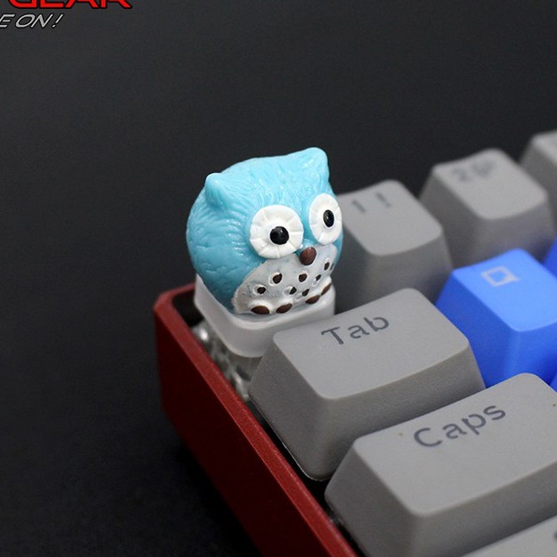 Keycap Lẻ Cú Tròn cực cute ( keycap resin độc lạ )( Keycap Artisan )