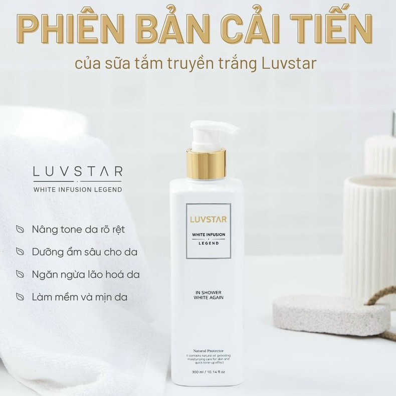 Sữa tắm truyền trắng da Luvstar – hàn quốc