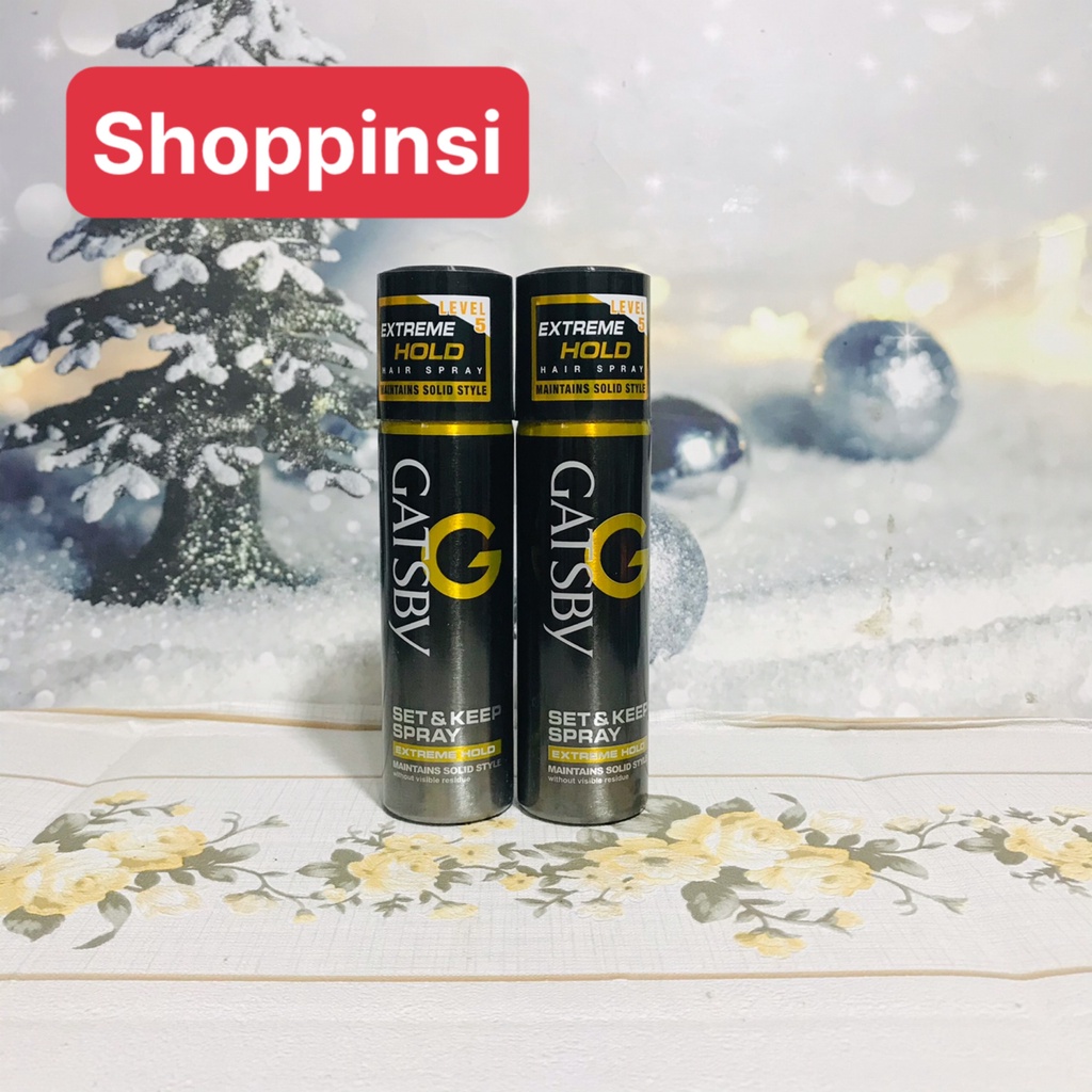 Gôm xịt tóc nam nữ tạo kiểu tóc hair spray Gatsby Set Keep Spray Extreme Hold lọ mini 66ml