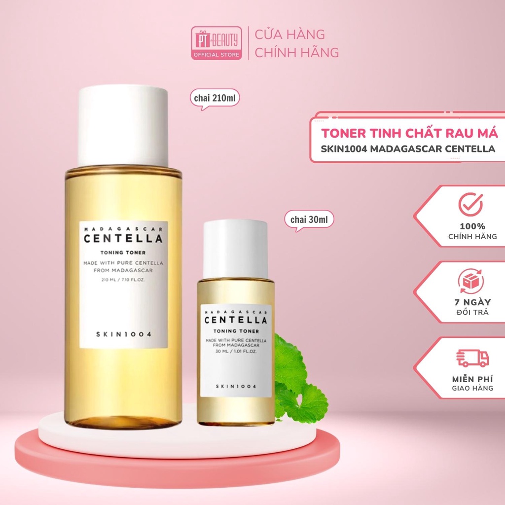 Nước hoa hồng tinh chất rau má Skin1004 Madagascar Centella Toning Toner 210ml