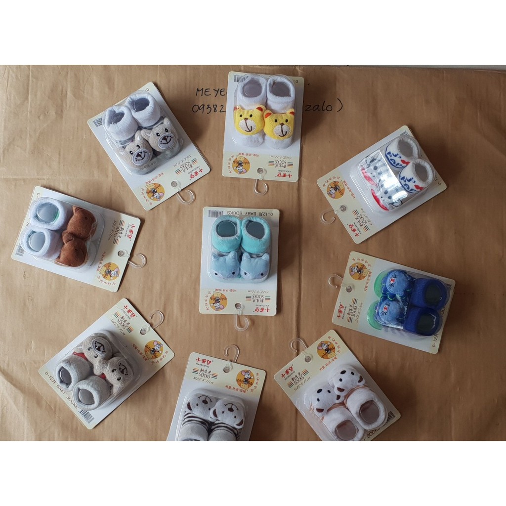 [3M+] VỚ DÍNH THÚ 3D DỄ THƯƠNG CHO BÉ- CHẤT LIỆU THUN COTTON CO GIÃN  (katydang)