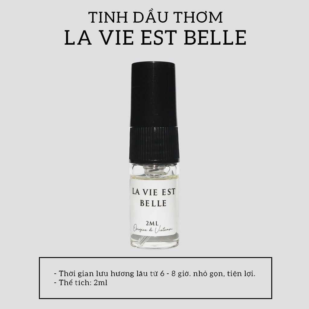 Tinh Dầu Thơm Code Deco La Vie est Belle L'Éclat L'Eau de Toilette 2ml, Ngọt Ngào, Thơm Mát