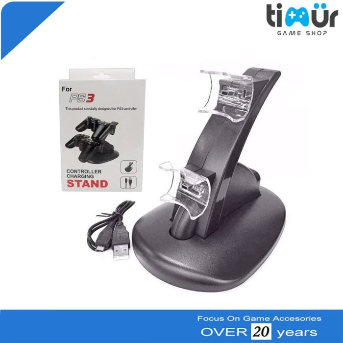 Đế Sạc Đứng USB Kép Cho Tay Cầm Chơi GAME PS3 Phiên Bản Giới Hạn
