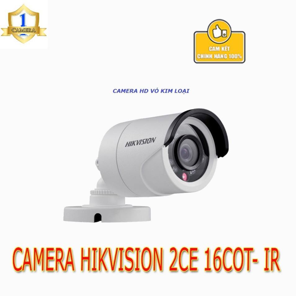 CAMERA HIKIVISION DS-2CE16C0T-IR( Thân, 1.0Mpx, vỏ kim loại)