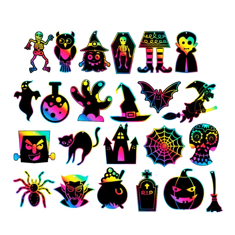 1 Bộ Giấy Vẽ Tranh Hoạt Hình Sáng Tạo Chống Trầy Xước DIY