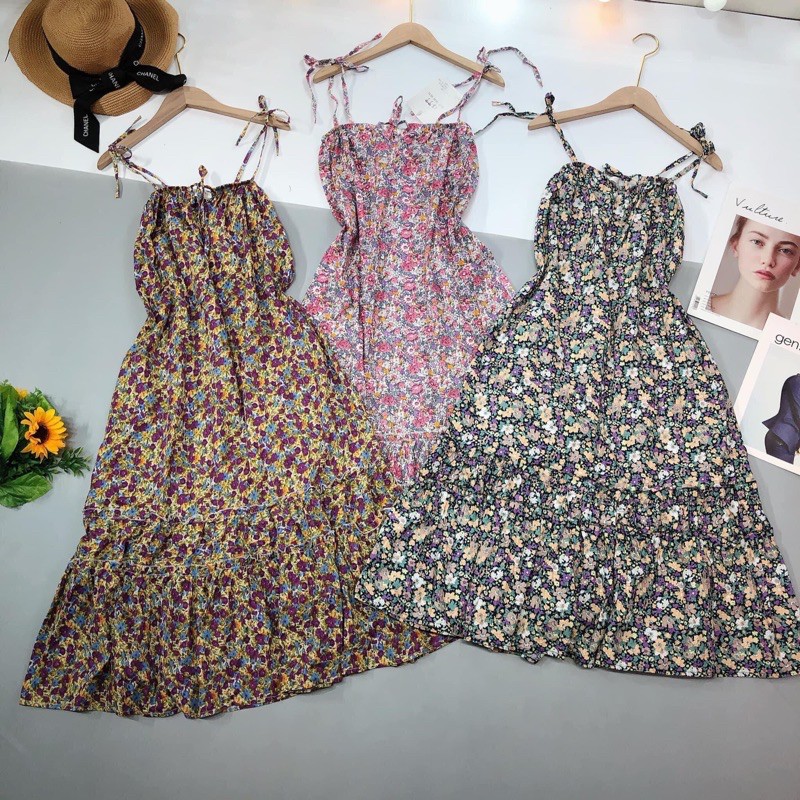 ‼️❤️váy 2 dây hoa nhí maxi ‼️❤️