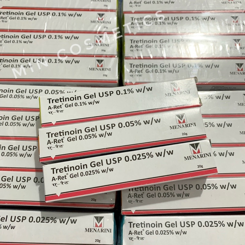 Tretinoin Aret gel 0.1%, 0.05%, 0.025%- Tre Ấn giúp giảm mụn chống lão hóa