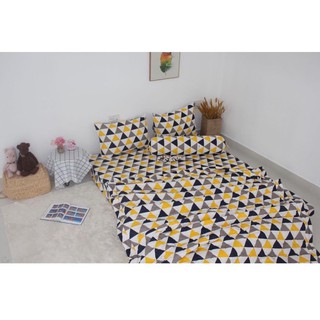 Bộ drap cotton thắng lợi 4 món, 1 ga bọc nệm+3 áo gối