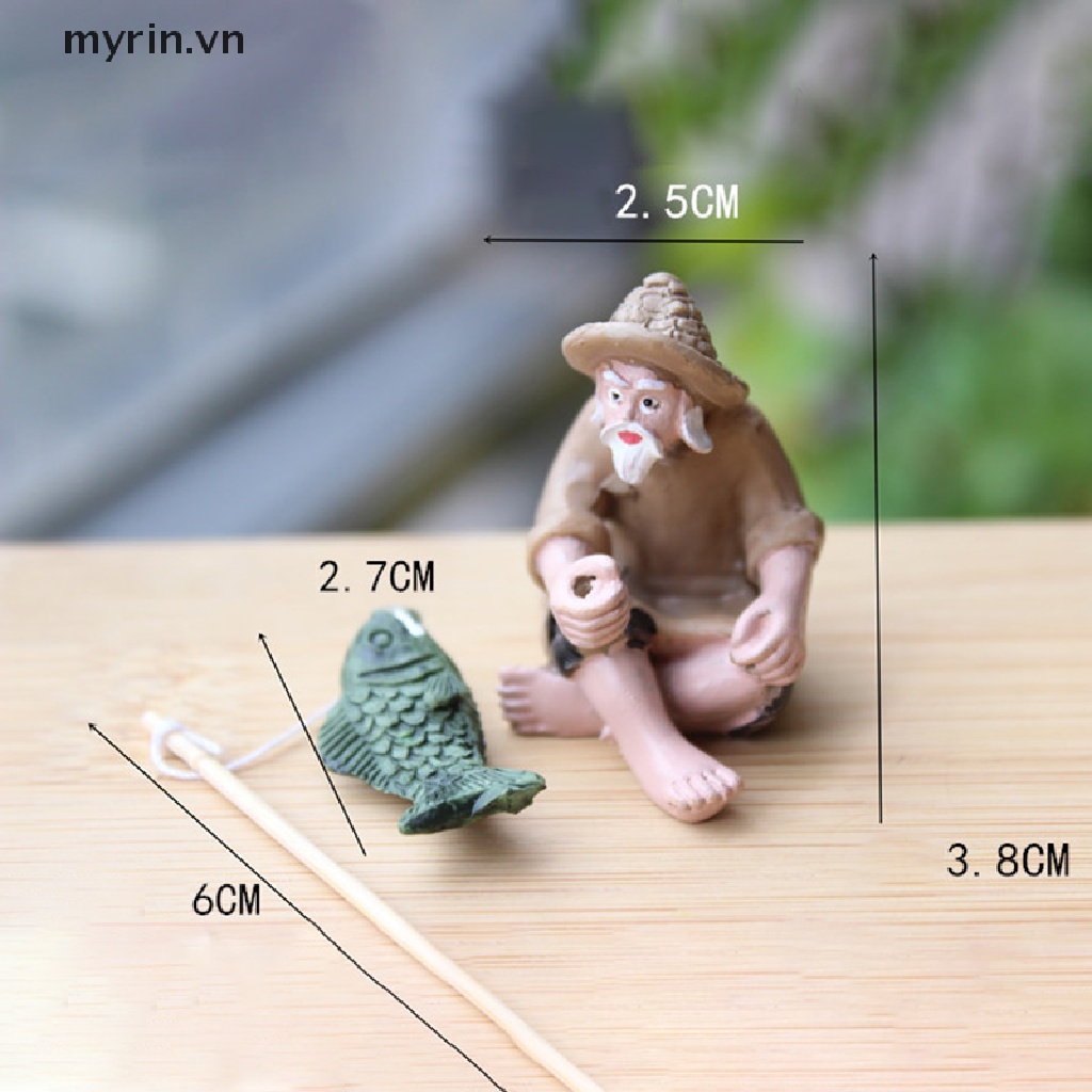 Đồ trang trí Ông Già Câu Cá Trang Trí Sân Vườn