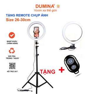 Đèn livestream 26 30cm kèm chân 2m, cây livestream quay tiktok, make up TẶNG KÈM REMOTE chụp ảnh