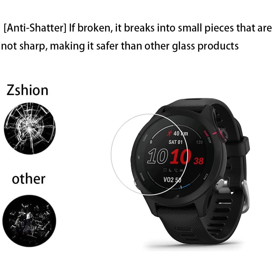 Set 2 Kính Cường Lực 9H Bảo Vệ Màn Hình Đồng Hồ Thông Minh Garmin Forerunner 255 255S