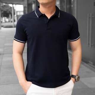 Áo polo nam tay lỡ đẹp áo thun nam trơn cổ bẻ chất cotton chính hãng cao cấp Thời Trang trung niên THE-QUALITY AT02 | BigBuy360 - bigbuy360.vn