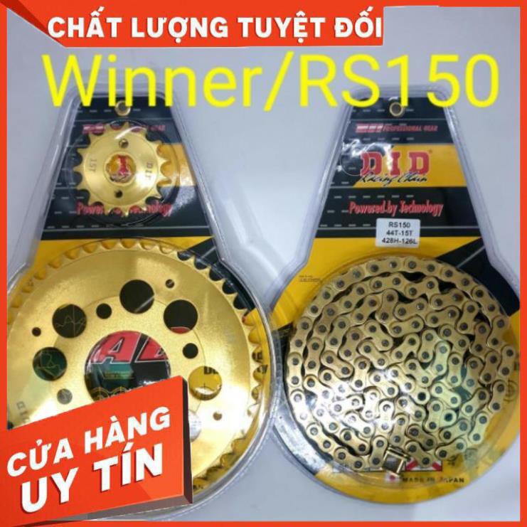 BỘ NHÔNG SÊN DĨA VÀNG DID VỸ DÀNH CHO DÒNG XE WINNER