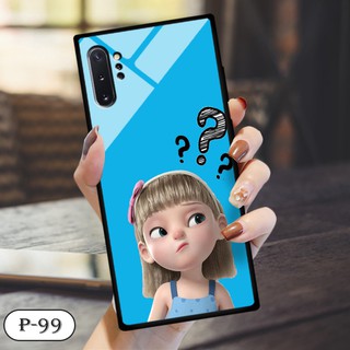 Ốp lưng kính 3D Samsung Galaxy Note 10 Plus- cute