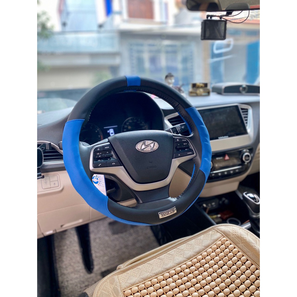 Bọc vô lăng Hyundai I10, I20, I30, Accent, Santafe, Tucson, Kona, Getz, Avante, Elantra, Sonata