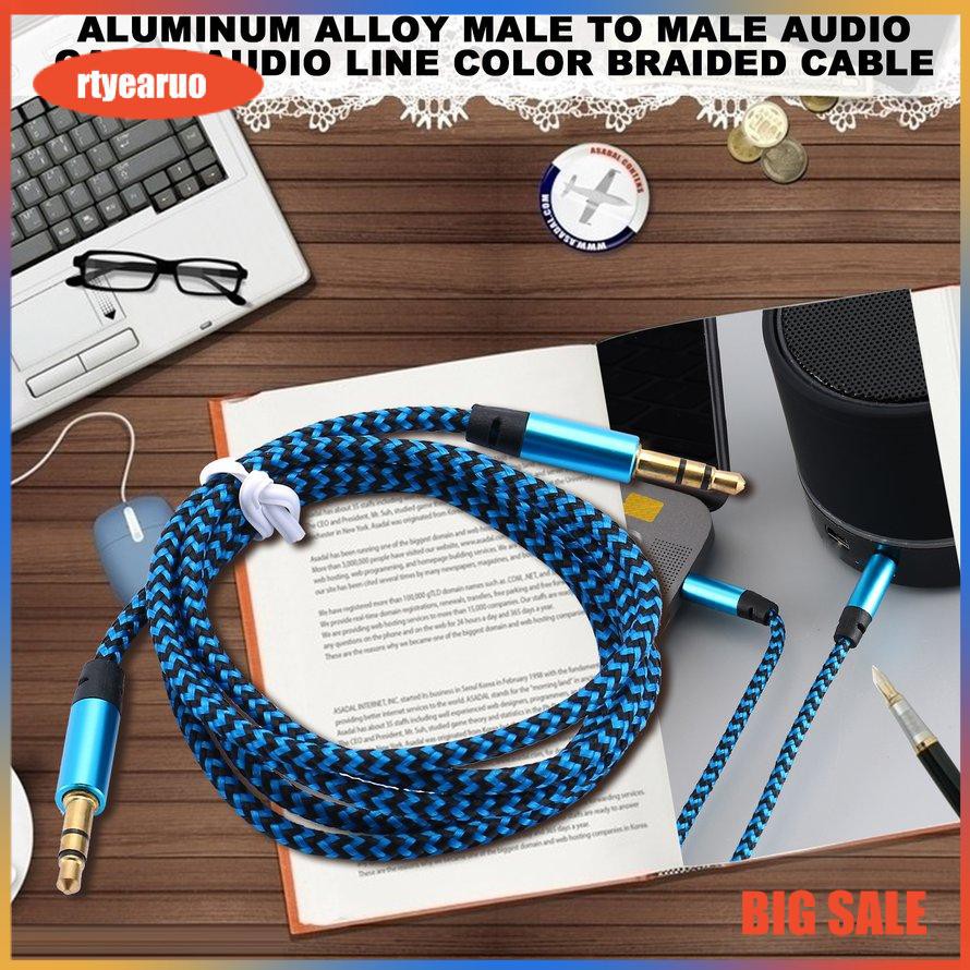Dây cáp âm thanh bằng hợp kim nhôm với cổng AUX 3.5mm bền bỉ chất lượng cao