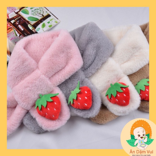 Khăn quàng cổ khăn choàng cổ lông thỏ họa tiết dễ thương cho bé trai bé gái SAMI KIDS