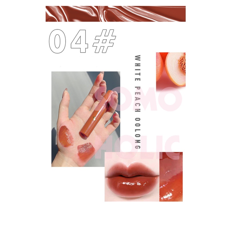 Son tint bóng FAICCIA nội địa Trung  căng mọng mịn mướt môi dưỡng ẩm bling bling Somoholic SM4 | BigBuy360 - bigbuy360.vn