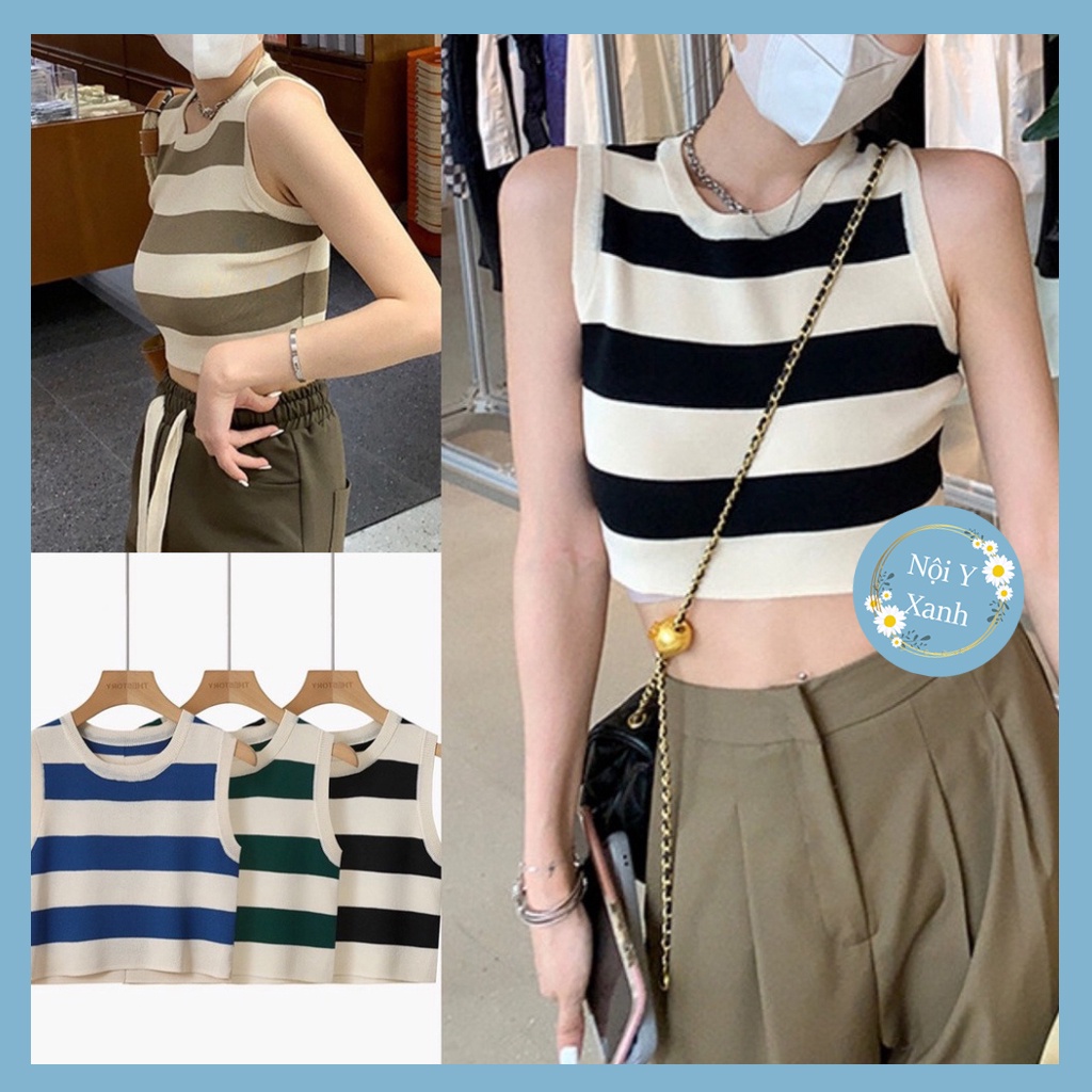 áo len nữ croptop 3 lỗ chất đẹp co giãn hàng quảng châu cao cấp A642 Noiyxanh nội y xanh chất len quảng châu