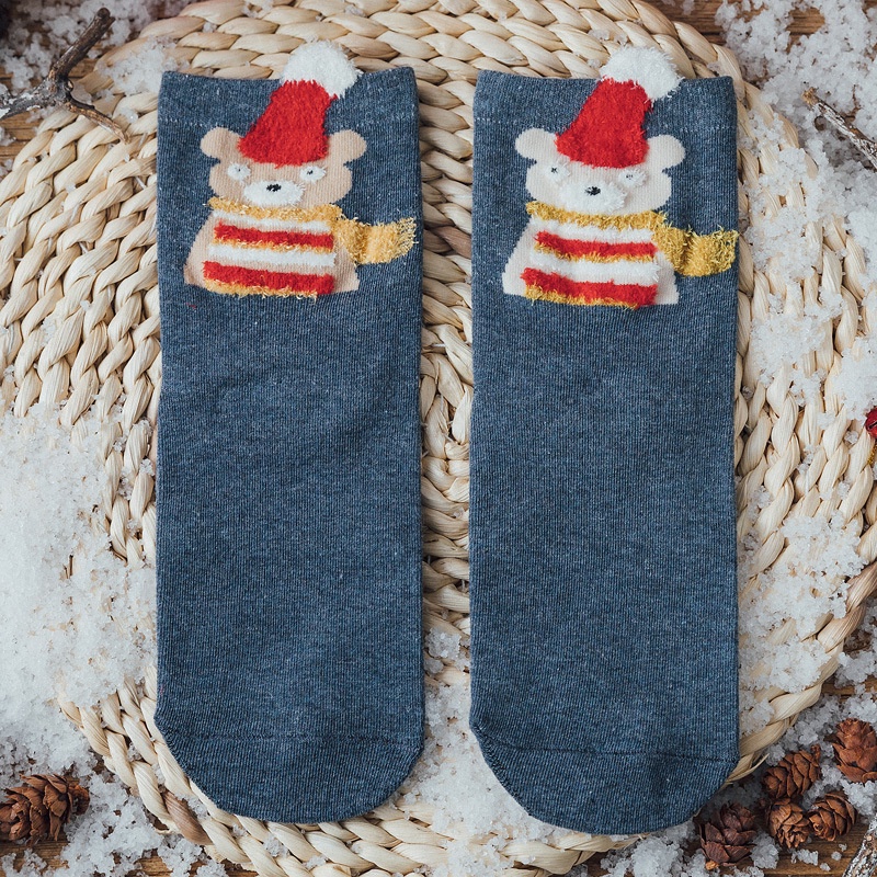 Tất vớ giáng sinh noel cổ ngắn unisex - Mừng noel