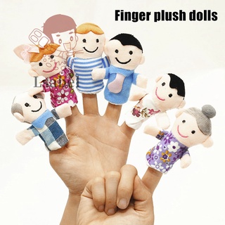 Set 6 Con Rối Ngón Tay Vải Nhung Dành Cho Gia Đình